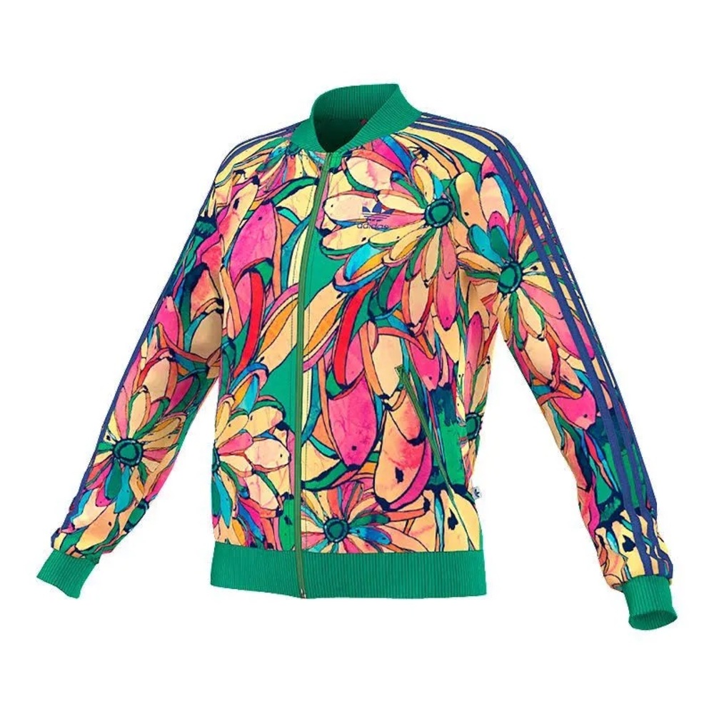 FARM RIO x ADIDAS bananas supergirl track jacket - Picture 2 of 9